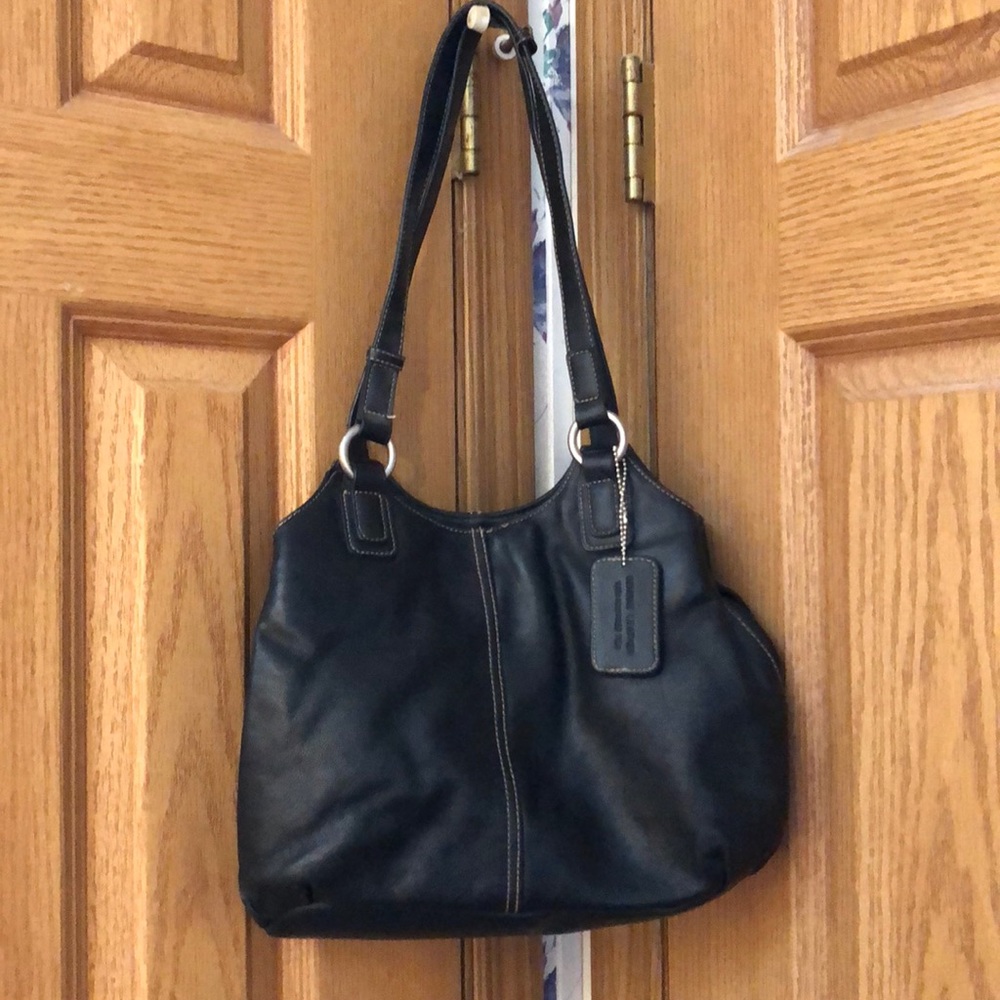 Madison & Max Black Genuine Leather Purse